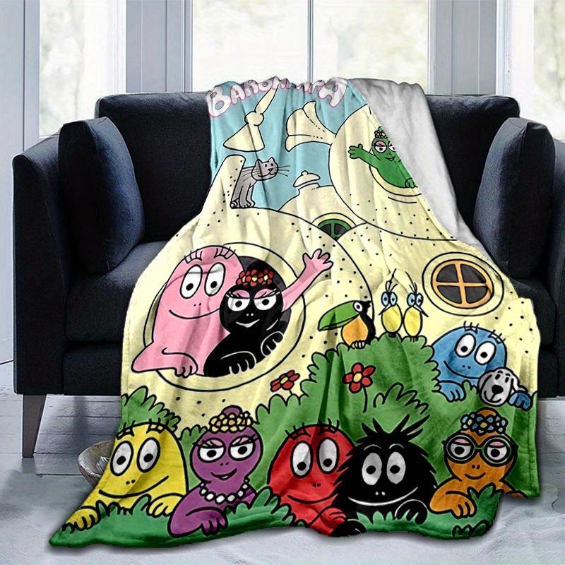 1pc, Barbapapa Family Throw Blanket, Soft & Cozy Home Decor for Couch, Bed, Car, Travel, Camping, Office Nap, Perfect Gift for FriendsB013