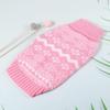 Pink Pet Knitted Sweater 3Pcs High Collar Warm Sweater for Dogs
