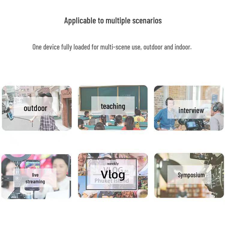 Cross-Border Wireless Lavalier Microphone K1: Dual Live Intelligent Noise Reduction Mini Mic