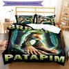 3pcs Italian Brainrot characters pattern bedding set duvet cover set includes duvet cover &pillowcases, perfect all season bedroom decoration & gift