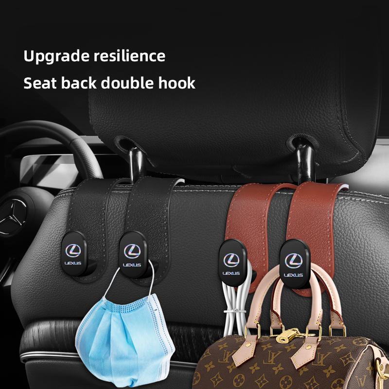 ctaevz1 Car Seat Backrest Rubber Hook Storage Tools Accessories For Lexus F SPORT ES RX NX LS UX LM LX GX LC RZ IS CT GS RC HS SC LBX