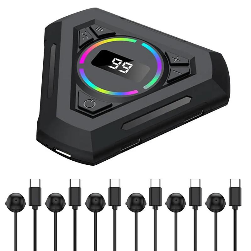 Физический кликер Устройство для щелчков пальцами с регулируемой скоростью, цифровым дисплеем и симулятором щелчков пальцами с подсветкой RGB для Android iOS