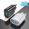Быстрое зарядное устройство Type C 48 Вт PD Быстрая зарядка Адаптер 3 USB Зарядное устройство