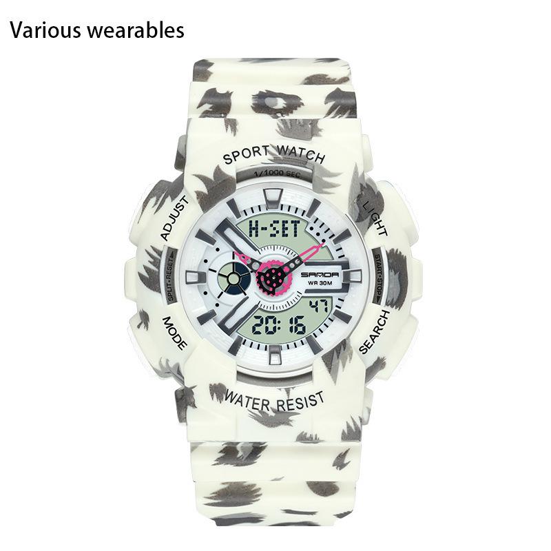 Корейская мода тренд микро бизнес светящиеся электронные спортивные модные студенческие корейские конфеты детские парные часы