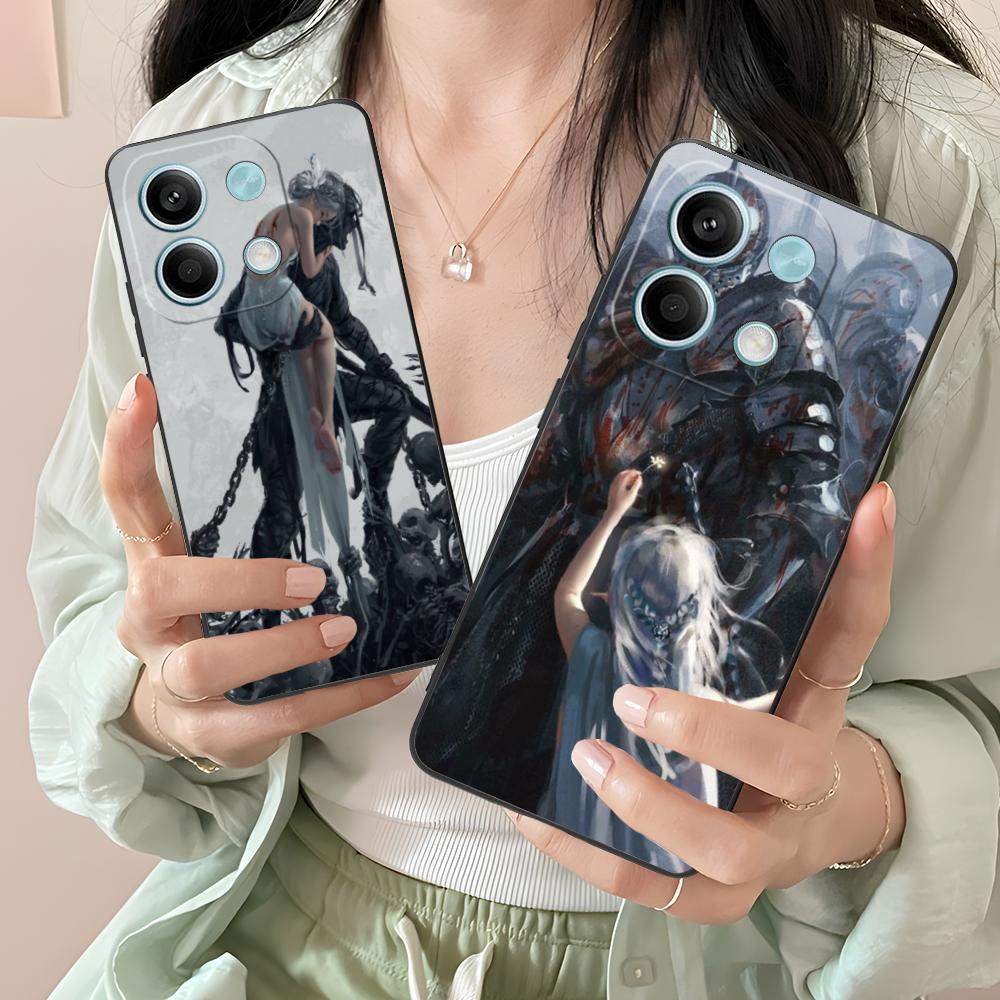 Аниме Чехол Ghostblade для мобильного телефона Xiaomi Redmi Note 14 13 12 11 S Pro Plus 4G 5G Цветной Печатный Чехол Красивый Смартфон