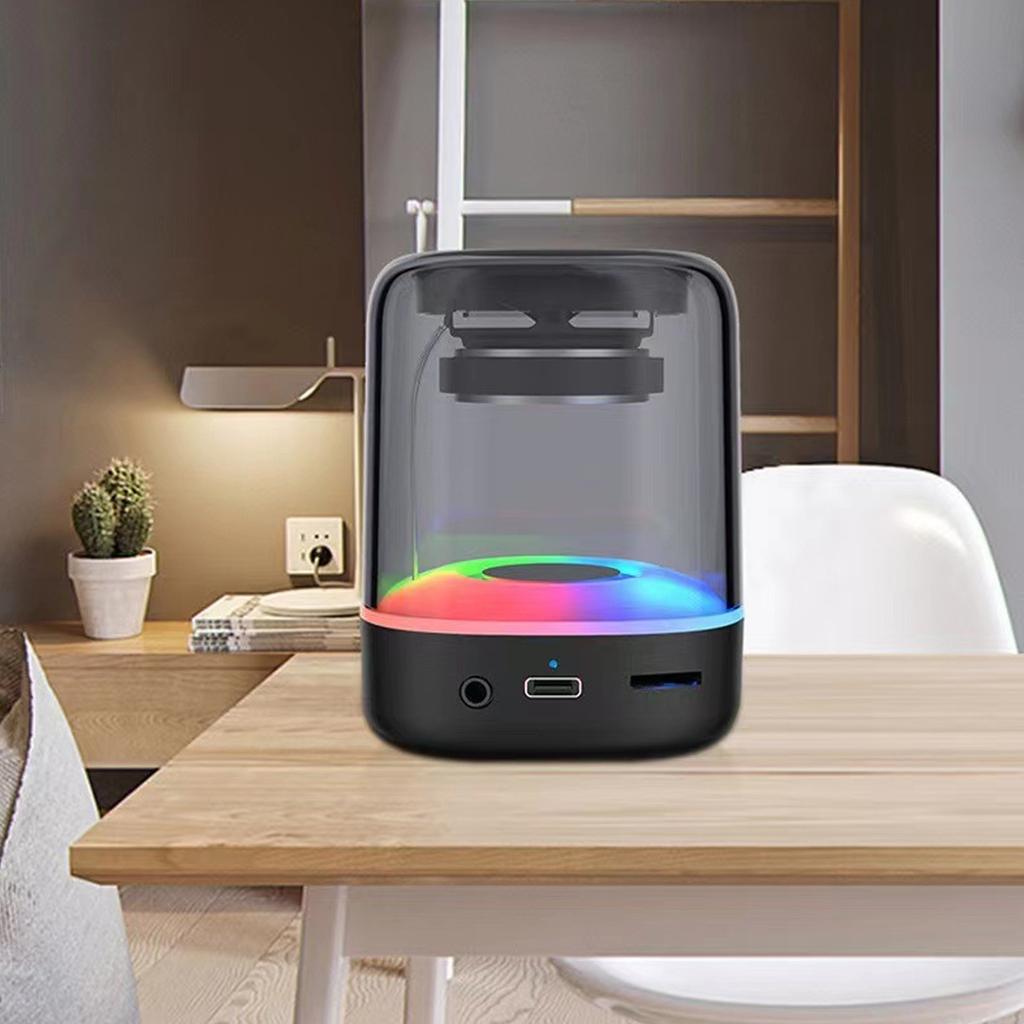 Bluetooth-динамик Мини Портативный динамик Bluetooth 5.0 Низкочастотный динамик с RGB светодиодной подсветкой