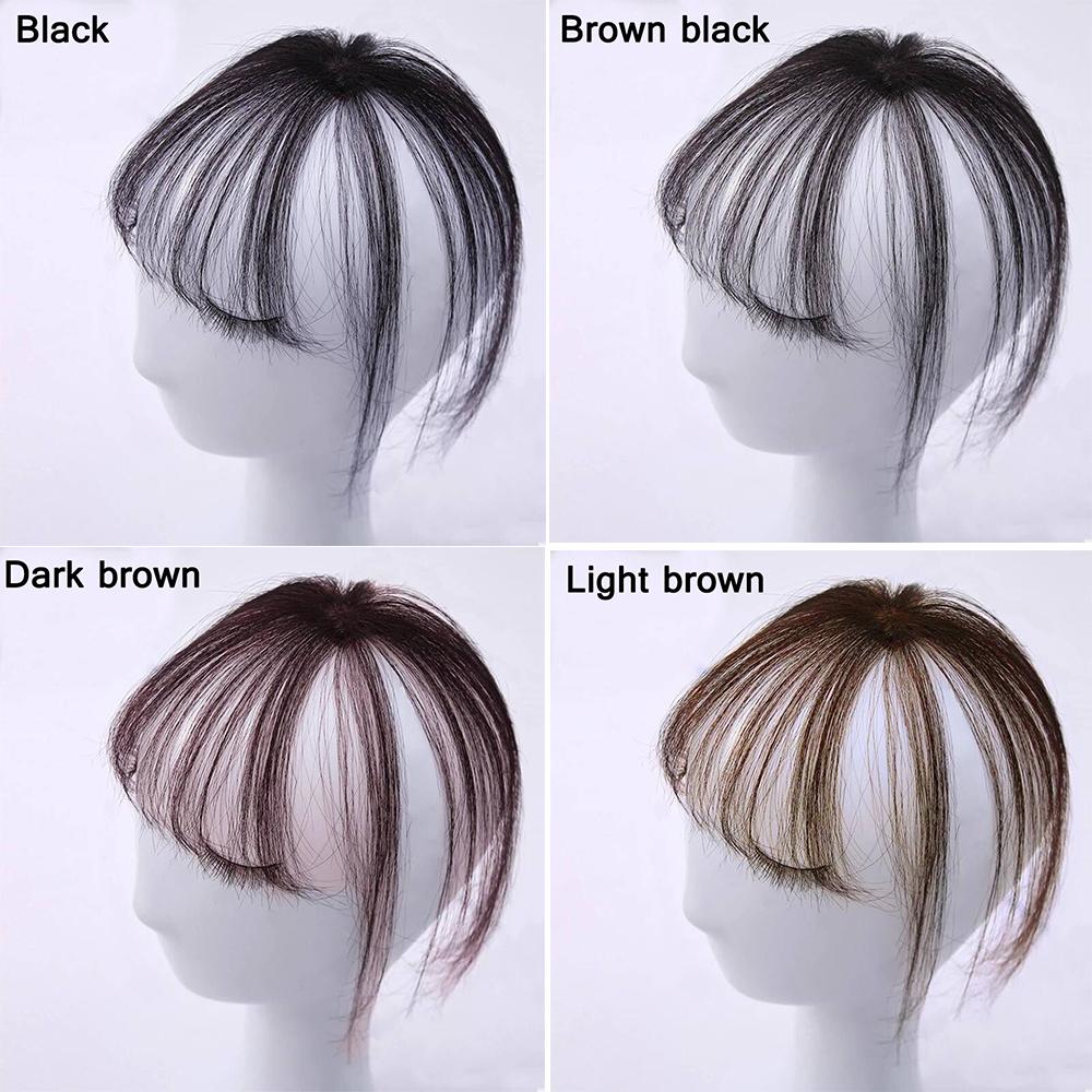 Women Synthetic Hair Neat Topper Invisible Fringe Front Wigs Wig Fake Hair Bangs Air Bangs