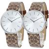 Coach Watches, Pair, with Shopper and Storage Box, Men's and Women's, Leather Strap, 1450312214503122-sp