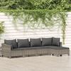 VidaXL Garden Lounge Set with Cushions 5 Pcs, Patio Furniture Set, Outdoor Furniture, Patio Sofa, Modern, 3187270