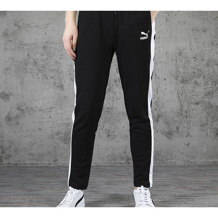 Puma Color Block Casual Sports Running Knit Pants Women Pants Black 579052-01
