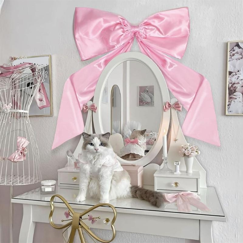 Большой декоративный бант для фестивального мероприятия, для использования в помещении и на улице, простая установка, праздничное украшение