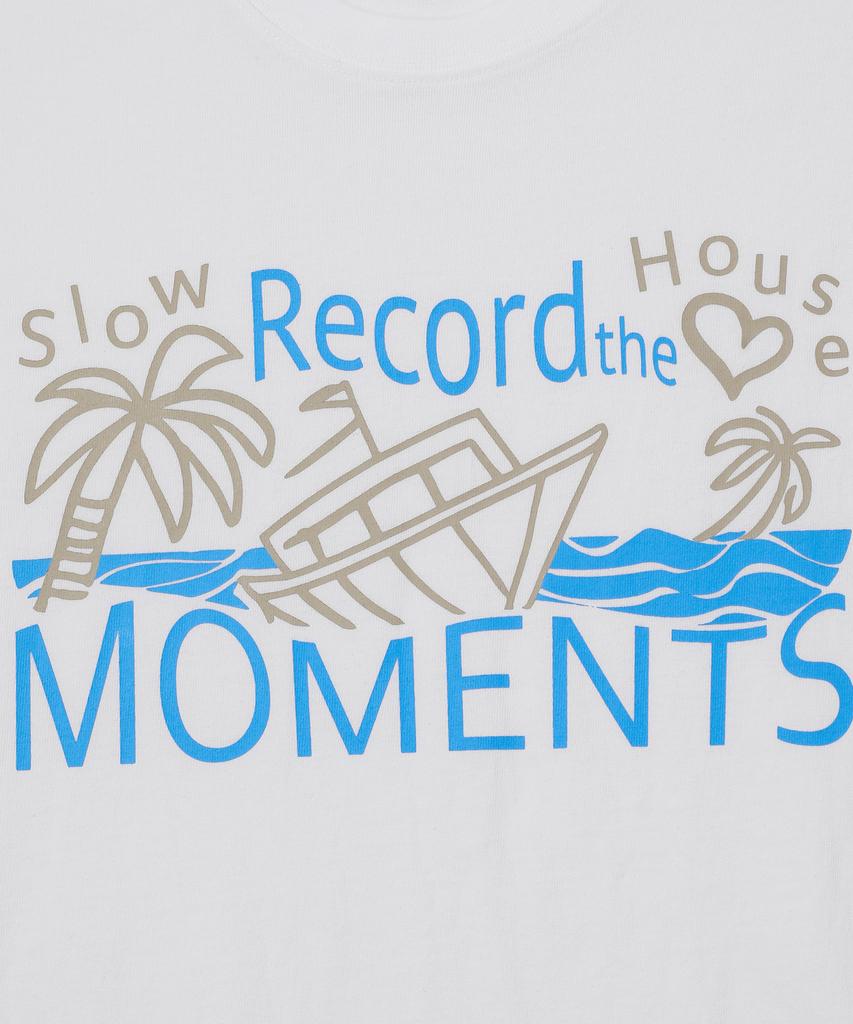 SLOW RECORD HOUSE Футболка с коротким рукавом Record The Moment Boat [2 цвета]