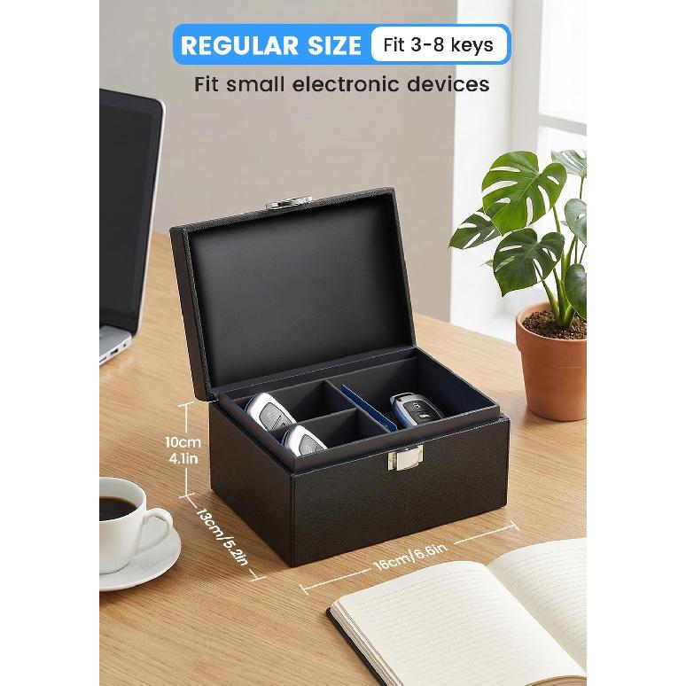 Faraday Box for Car Keys, Key Fob Signal Blocker Rfid Box for Car Keys, Faraday Key Fob Protector Signal Blocking Box