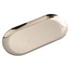 Practical Oval Stainless Steel Tray Perfect for Serving Snacks or Drinks