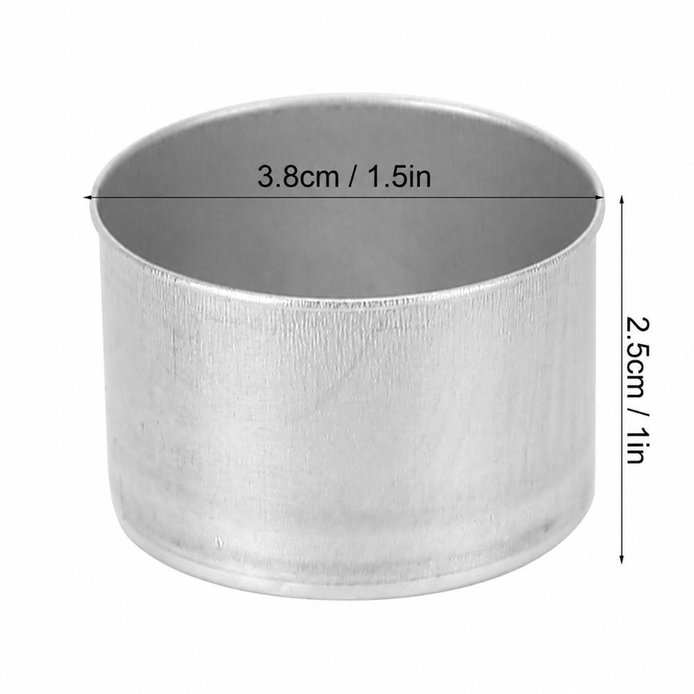 50 Pack Aluminum Shell Tea Light Candle Cups Aluminum Candle Containers Home Candle Making