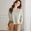 Srcr Women's 100% Wool Long-Sleeve Sweater