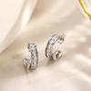 Delicate Design Geometric Square Earrings Geometric Design Stainless Steel Earrings  Daily Wear
