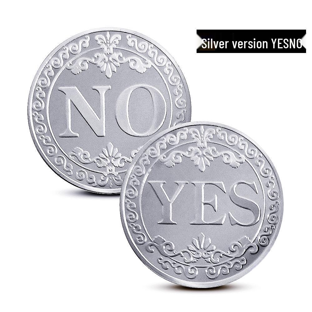 Gold-Plated YES/NO Decision & Wishing Bronze Retro Commemorative Coin - Magic Entertainment Gift