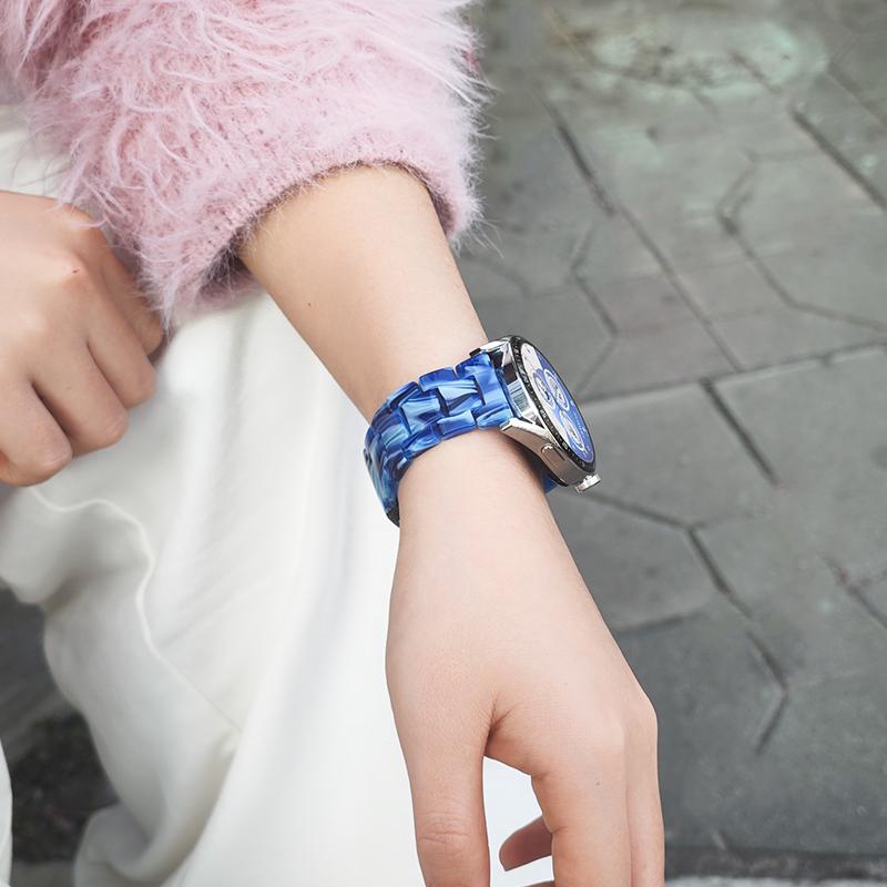 Смоляной Ремешок Для Samsung Watch 7/6/5 Huawei Watch 5-4/GT6-5-4 46мм Браслет Для Amazfit GTR4/GTS4/Bip 6-5/Balance 2/Active 2