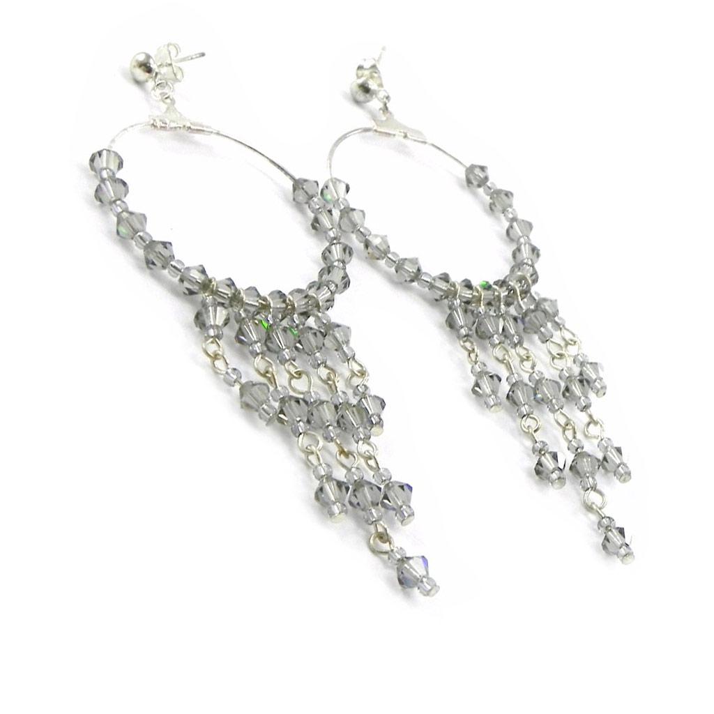 Les Trésors De Lily [E0113] - Дизайнерские серьги «Шехерезада» серые