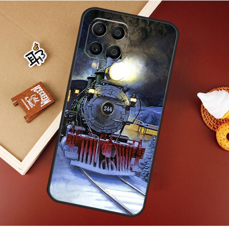 Солнечный свет на железнодорожных путях Чехол для Samsung Galaxy M53 M33 M13 M14 M34 M54 M12 M32 M52 M20 M15 M55 M31s M30s M21 M51