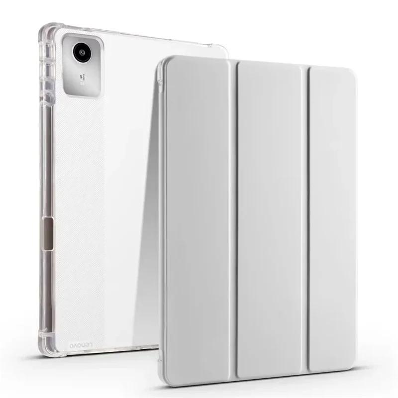 Tablet Cover for Lenovo Xiaoxin Pad 2024 Tab M11 TB-330FU TB-331FC with Pencil Holder Soft Back Funda Lenovo Tab M11 Wake/Sleep Leather Case