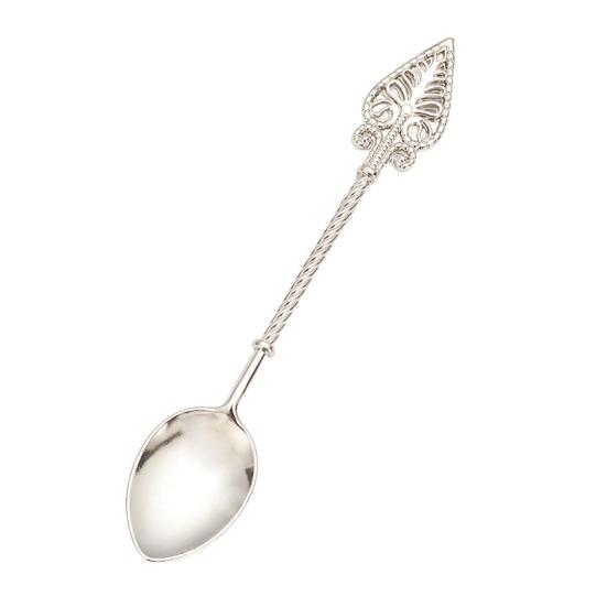 Jam Spoon Heat Resistant Hollow Out Multifunctional No Odor Comfortable Grip Dinning Vintage Flower Carving