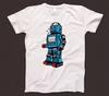 Retro Robot T Shirt 802 Machine Android 80s Bot Sci-Fi AI Omnibot Verbot Gemini