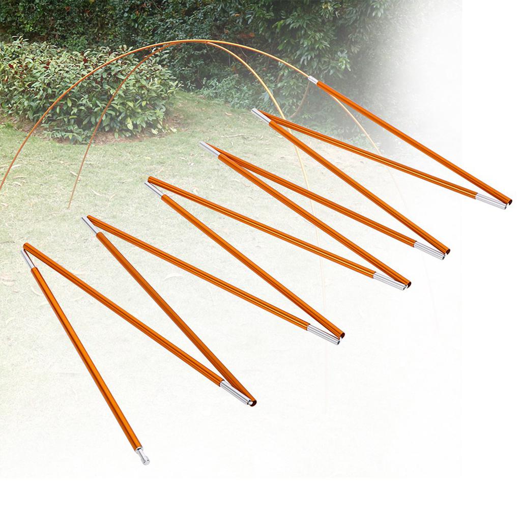 2 шт., наружная палатка из алюминиевого сплава, поддерживающая стержень, бар для пеших прогулок, кемпинга, золото