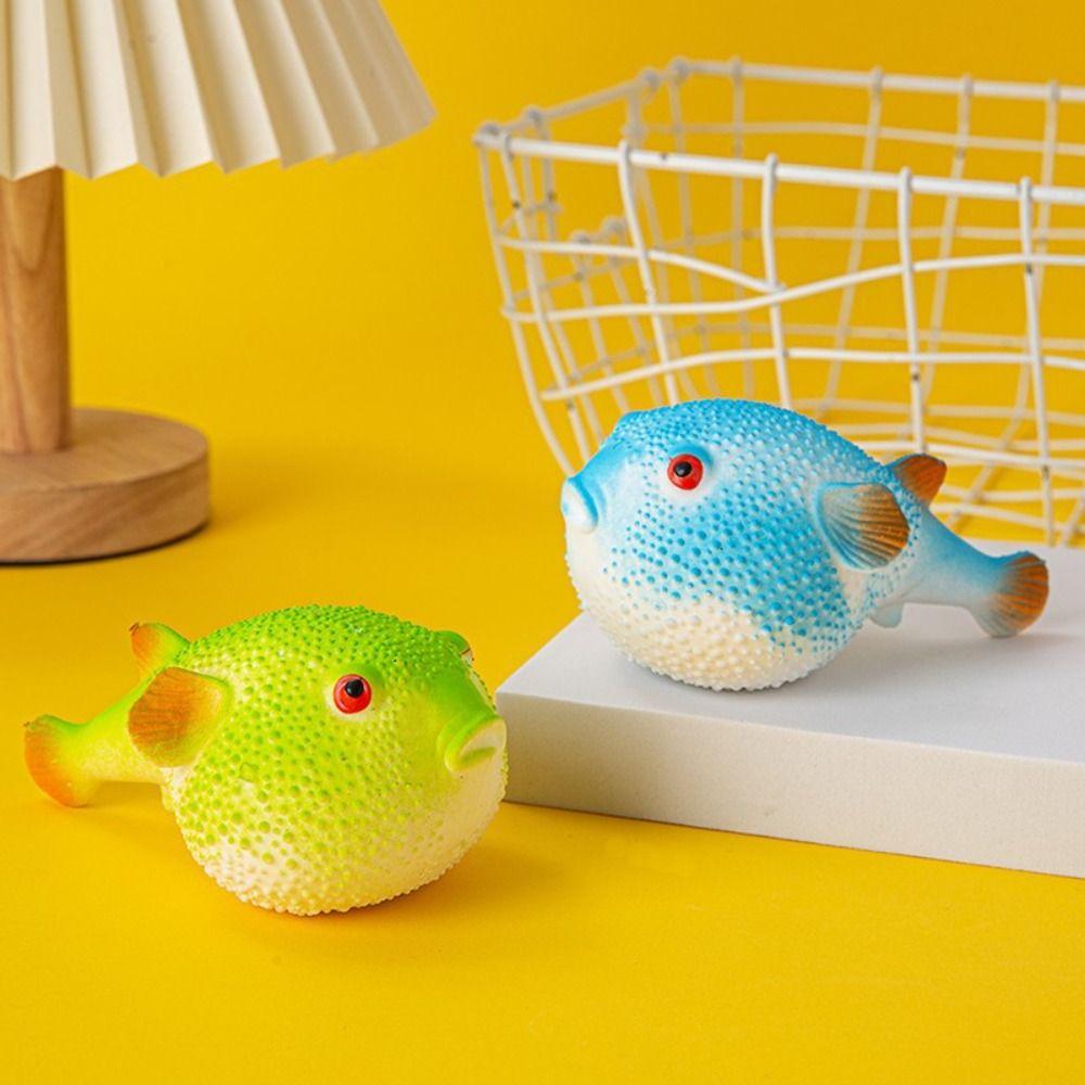 TPR Pufferfish Squeeze Toy Pufferfish Pufferfish Pinch Music Vent Toy Office Workers