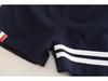 “2025 New Style Boys' Summer Two-Piece Set: Lapel Stripe Short Sleeve"