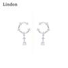 Lindon Copper Alloy Zircon Earrings Drop Earrings For Women Wedding Party Gifts