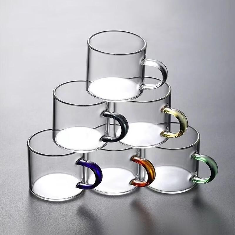 Набор кружек Changqi 55 с шестью цветами и стеклянными ручками