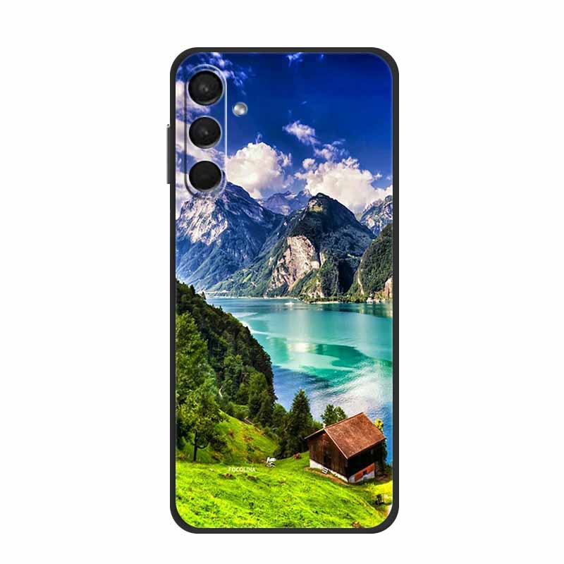 For Samsung A24 Cases A14 A24 A54 A34 5G Lovely Painted Cat Soft TPU Silicon Cover For Samsung Galaxy A54 5G Cover A 24 Bag