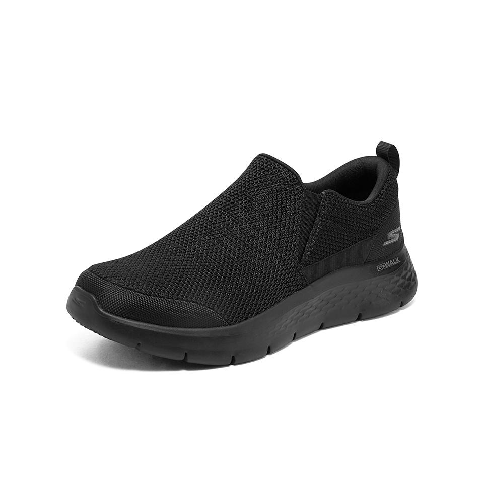 Skechers Go Walk Flex Mesh Простые Универсальные Спортивные Прочные Легкие Низкие Повседневные Кроссовки Мужские Черный 216492-BBK