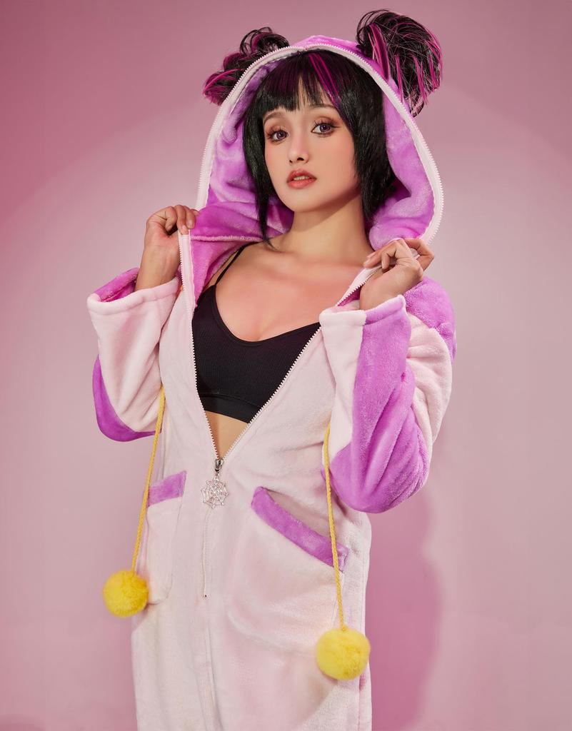 Miccostumes Adult and Girl Anime Game Fighting Cute Outfit Fancy Everyday Wear Women's Costume, Cosplay, Homewear, Pajamas, Sleepwear, Bodysuit,