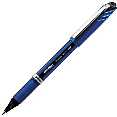 Ручка шариковая Pentel Гелевые чернила Energel Euro Синий корпус Черный 5 штук 0,7 мм XBL27-A