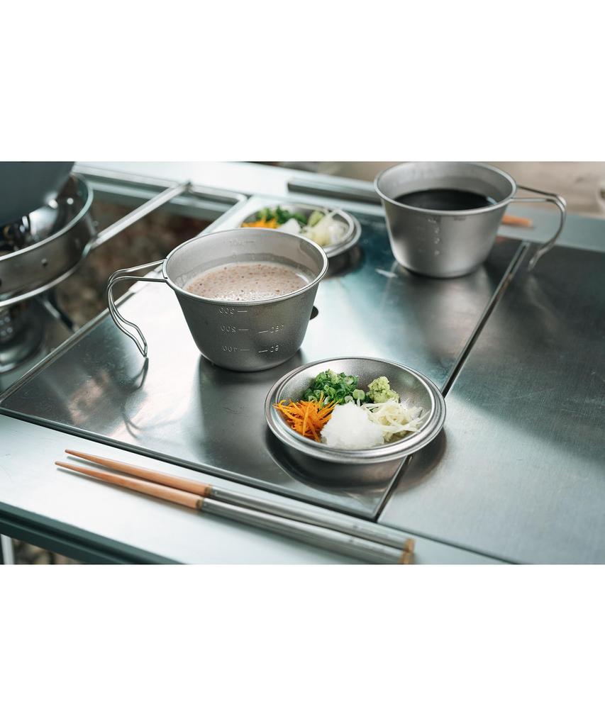 Snow Peak Deep-Style Titanium Siera Cup with Lid E-314R Camping Outdoor Lightweight Measuring BBQ