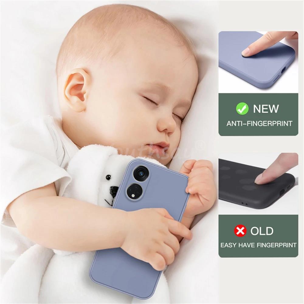 For OPPO Reno 8T Case Silicone Liquid Phone Cover Reno 8T Cover TPU Protector Case Reno 8T 4G 8 Lite 8Z 7Z 7 Lite Case