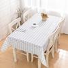Waterproof Oilproof Tablecloth Rectangula Grid Tablecloth New Table Cover Home Kitchen