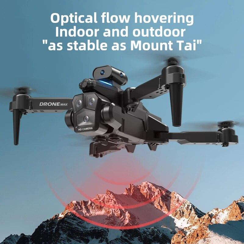 New C10 Max 6000M GPS 3 Cameras Rc Drone HD Optical Flow Positioning Obstacle Avoidance Gesture Photography Foldable Quadcopter Toy Gifts