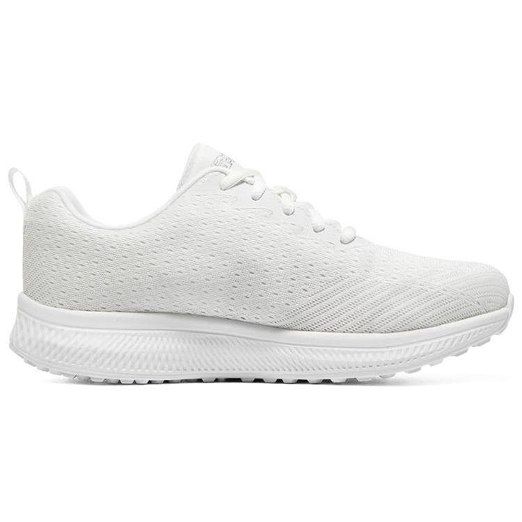 Skechers Go Run Стабильные Модные Универсальные Сетчатые Низкие Повседневные Беговые Кроссовки Женская Кроссовка Белый 128286-WHT