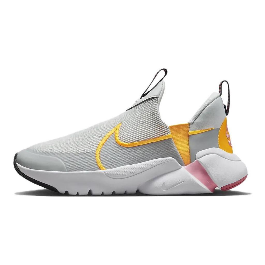 Nike Кроссовки Flex Plus 2 GS Photon Dust Citron Pulse Kids серые Gridiron Laser-Orange DV8999-004