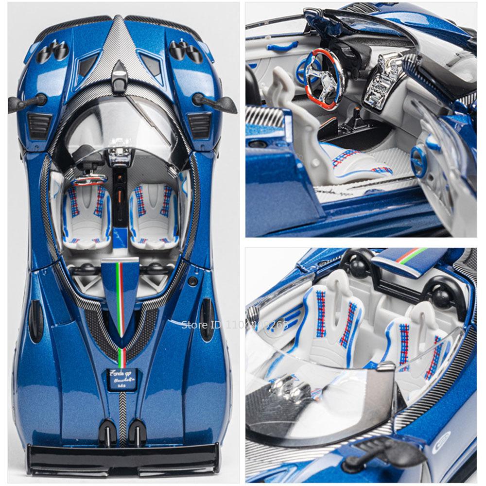 1:32 Pagani Zonda Apollo EVO Toy Car Model Sound Light Diecast Metal Doors Opened Vehicle Models Boys Hobby Ornaments Gifts