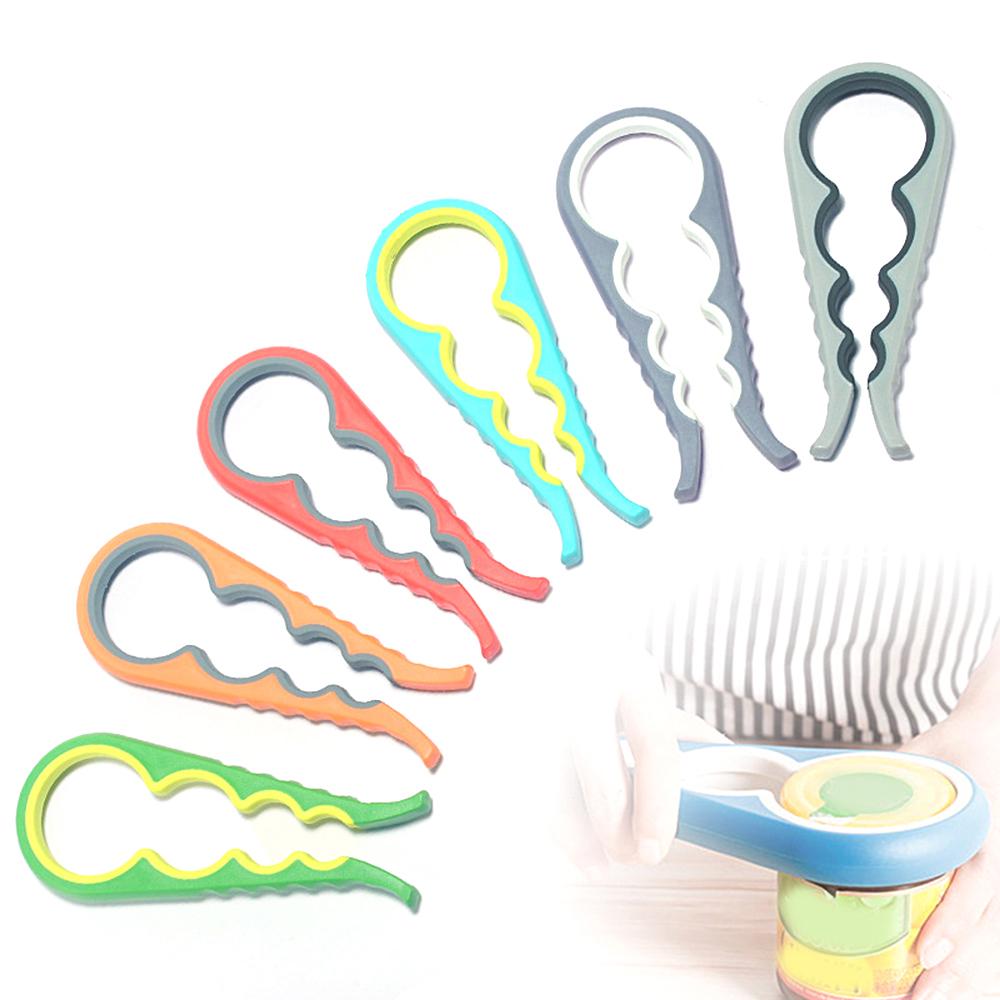 Multi-function four-in-one opener non-slip opener four-bit opener screw capper factory wholesale blue