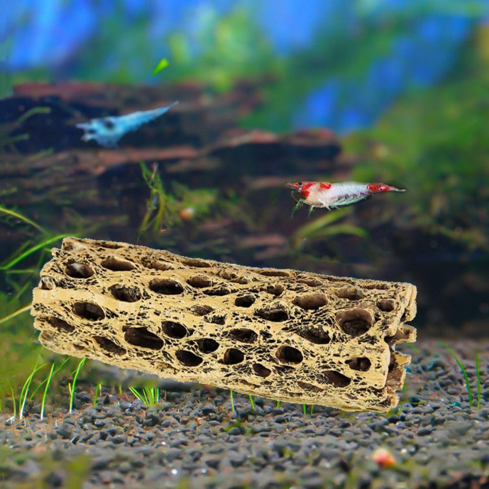 Simulation Shrimp Hiding Cave Trunk Shape Shrimp Shelter Fish Shrimp Dodging House Aquarium
