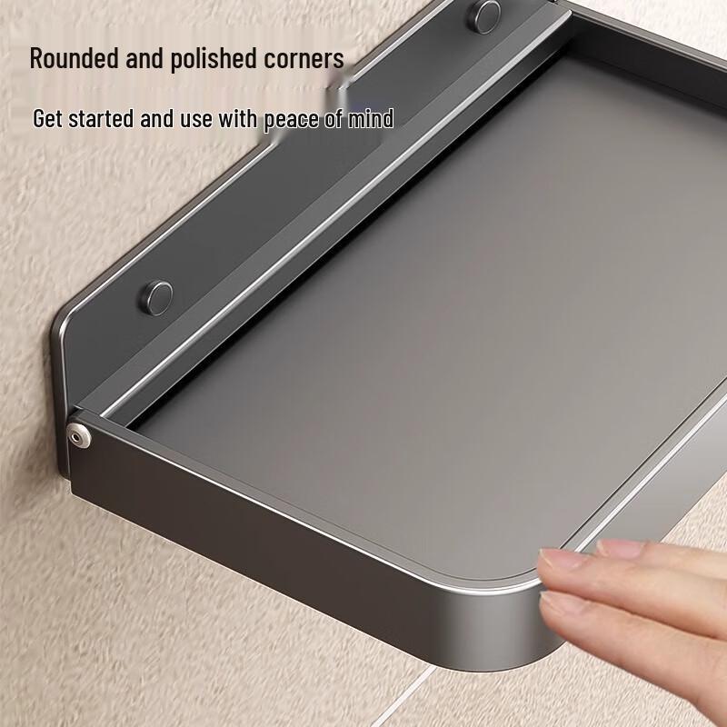 Складная полка для ванной комнаты USAN HOME с держателем для телефона