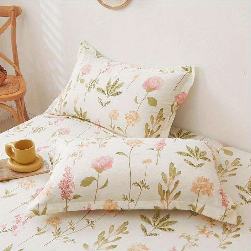 Мягкая, приятная для кожи наволочка из смеси хлопка для пары, домашняя спальная кровать, наволочка 48x74 см без наволочки