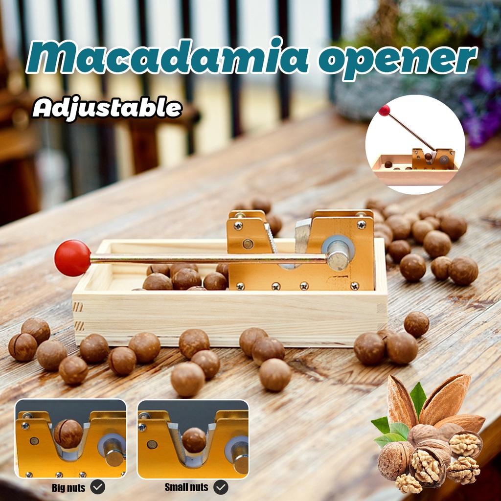 Heavy Duty Nutcracker Nut Tweezers Macadamia Opener Peeling Machine 9.8" With Durable Metal Handle For Almonds Hazelnuts