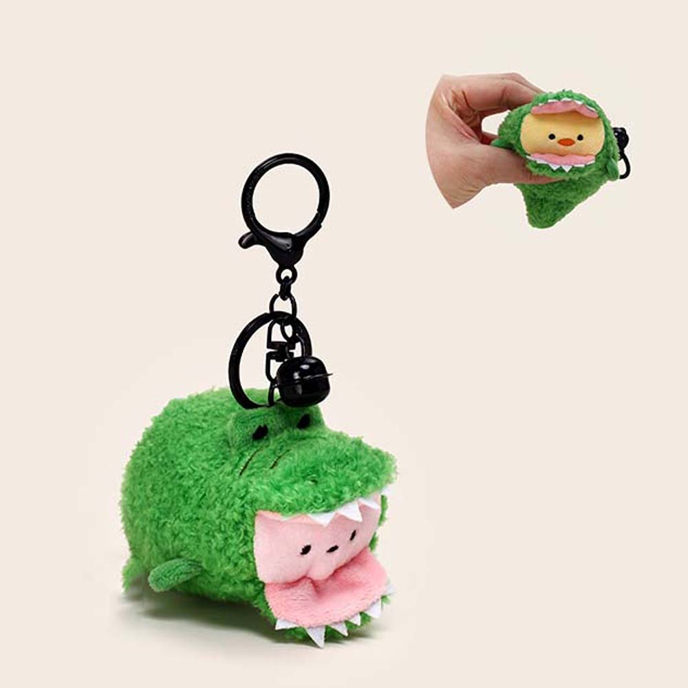 Забавный мультяшный медведь кукла цыпленок друзья сумка брелок розовый плюшевый брелок для ключей в виде животного дети